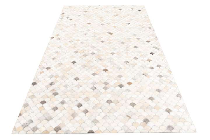 5' 1 x 8' Cowhide Leather Rug