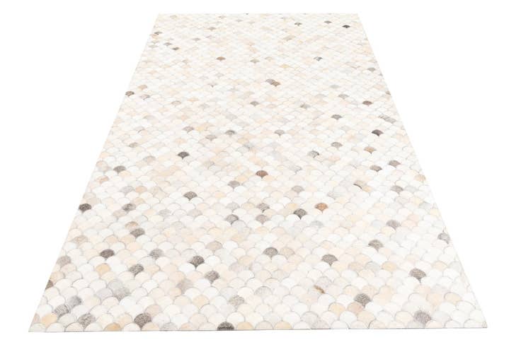 Detail image of 5' 1 x 8' Cowhide Leather Rug