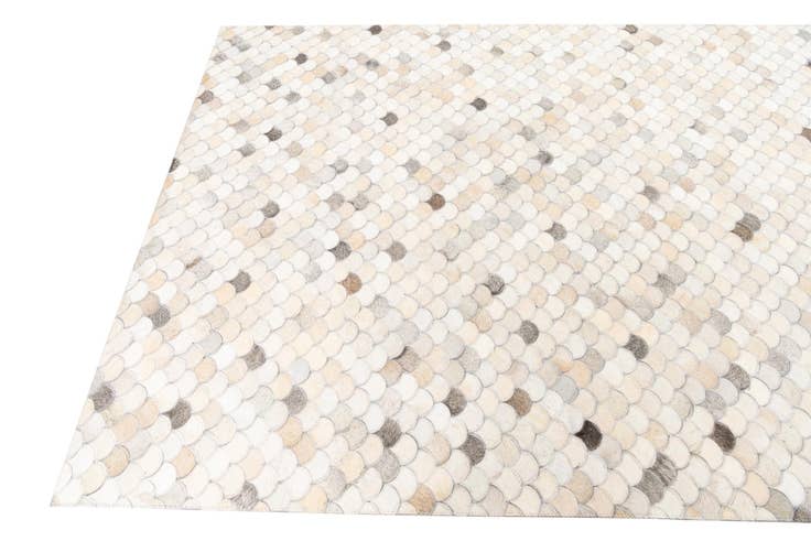 Detail image of 5' 1 x 8' Cowhide Leather Rug