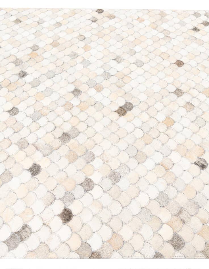 Detail image of 5' 1 x 8' Cowhide Leather Rug