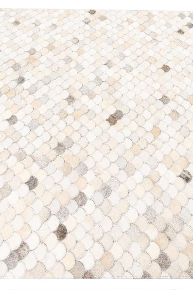 5' 1 x 8' Cowhide Leather Rug