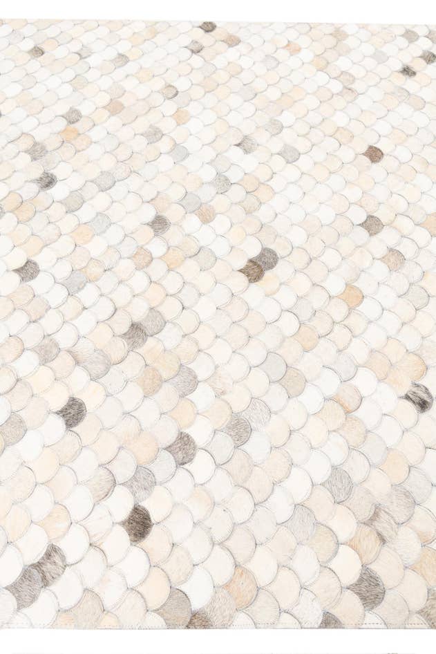 Detail image of 5' 1 x 8' Cowhide Leather Rug