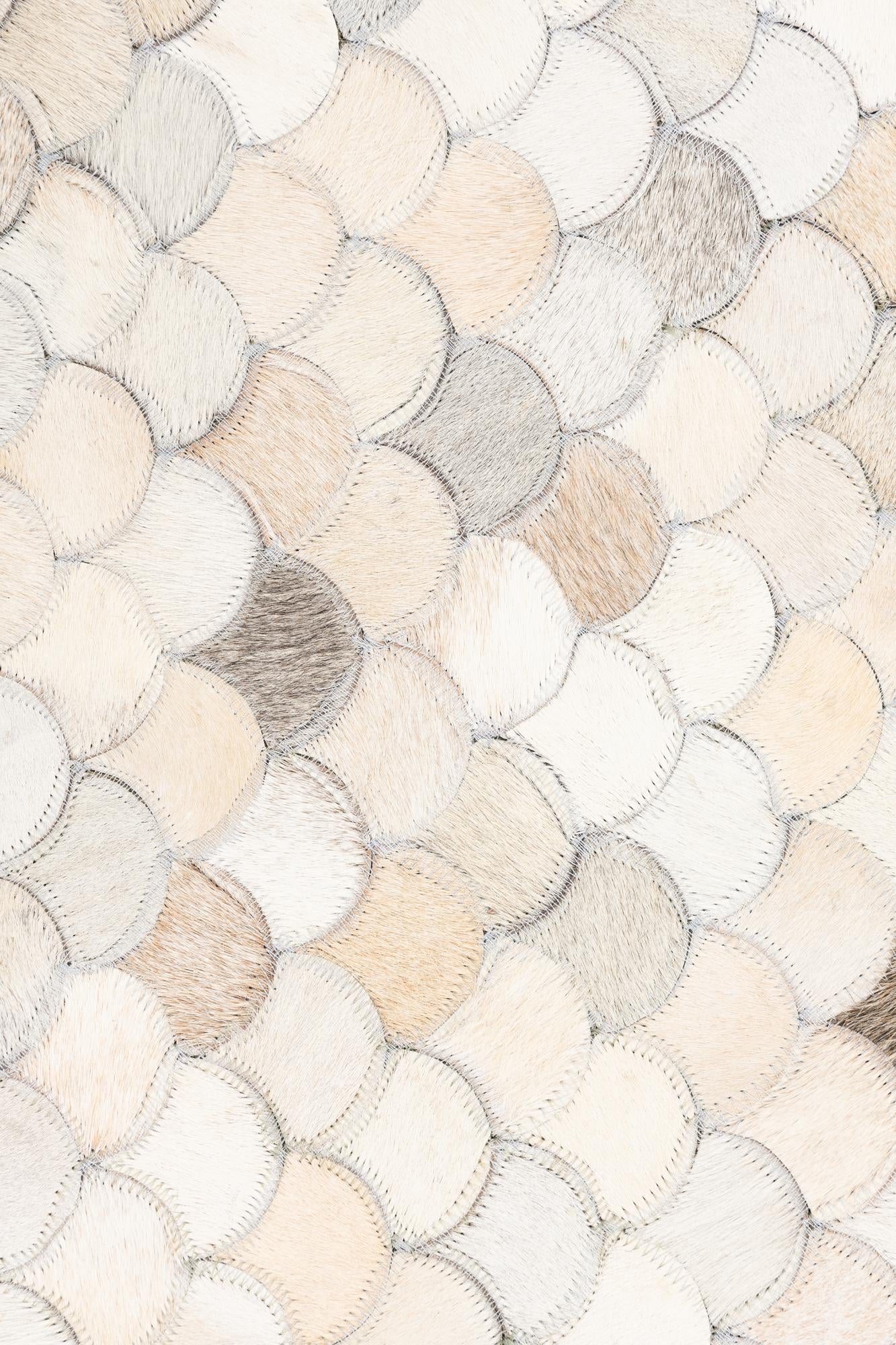 5' 1 x 8' Cowhide Leather Rug