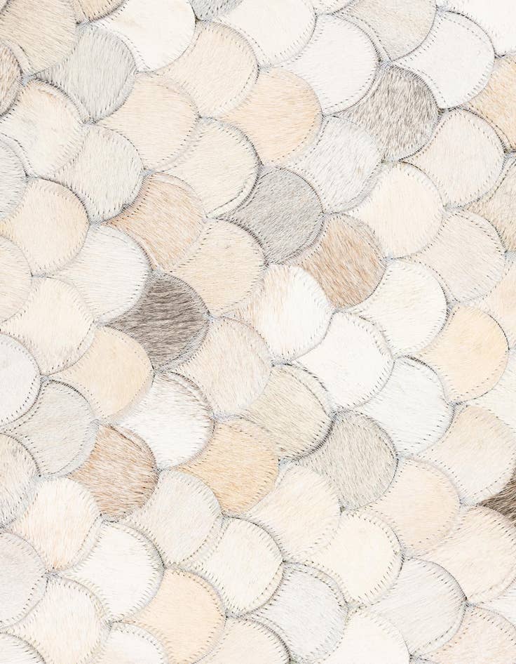 Detail image of 5' 1 x 8' Cowhide Leather Rug