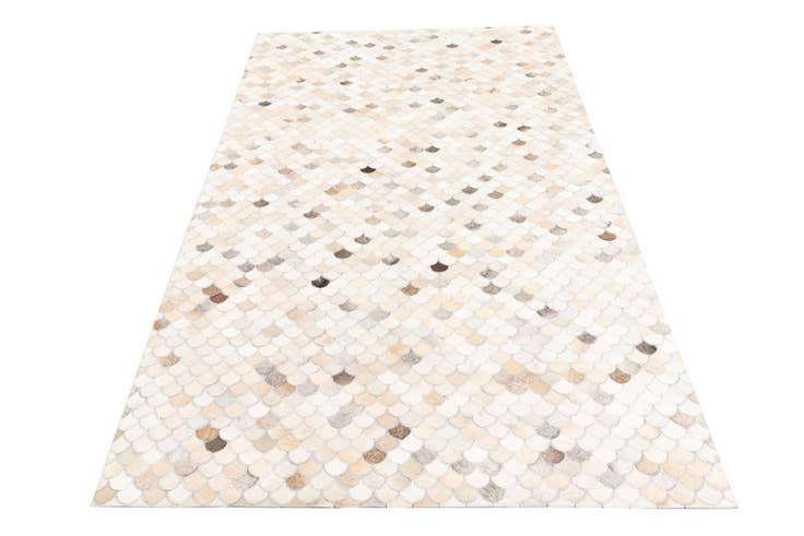 Detail image of 5' 1 x 8' Cowhide Leather Rug