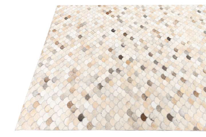 5' 1 x 8' Cowhide Leather Rug