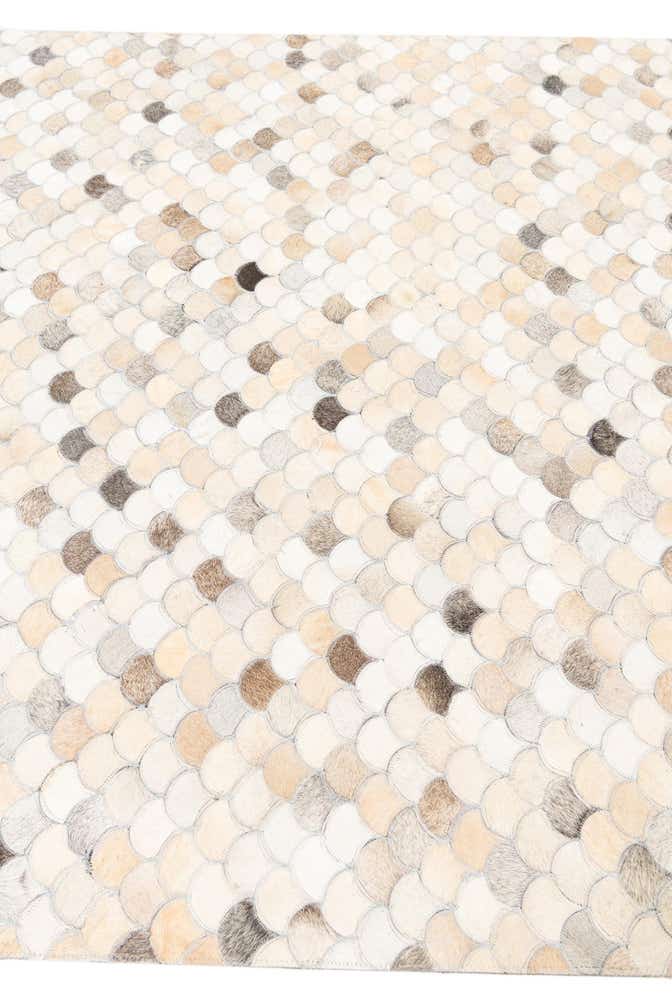 5' 1 x 8' Cowhide Leather Rug