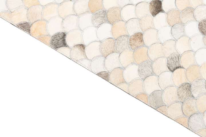 5' 1 x 8' Cowhide Leather Rug