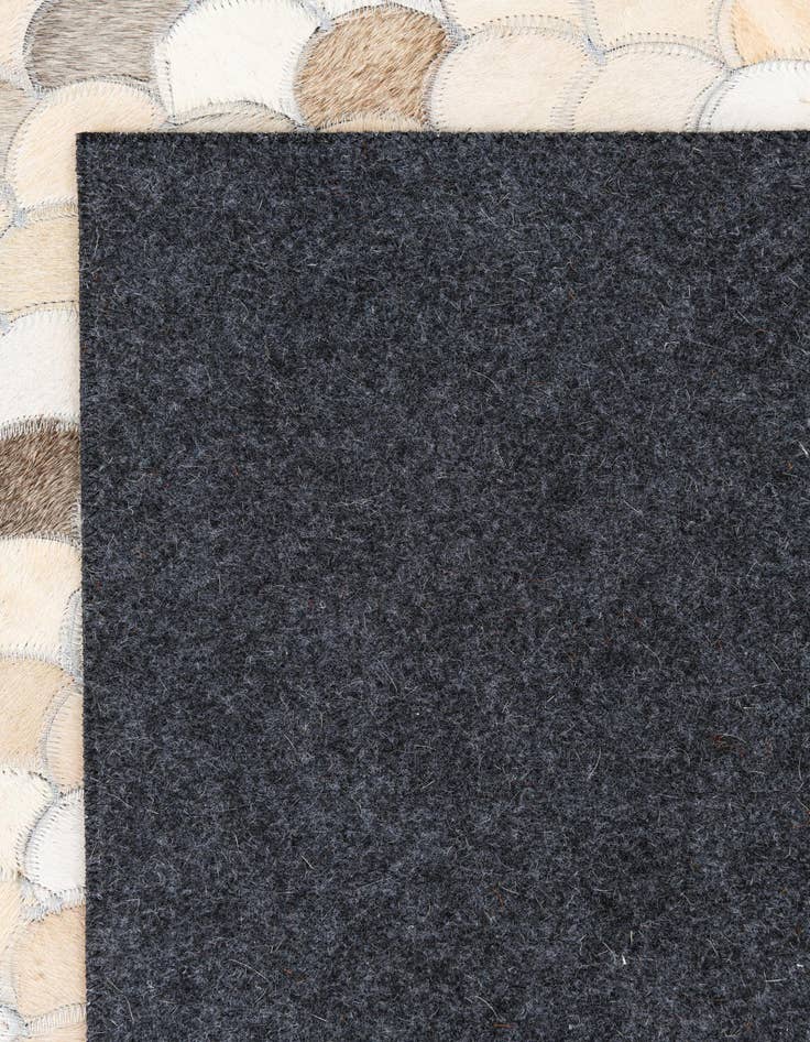 Detail image of 5' 1 x 8' Cowhide Leather Rug