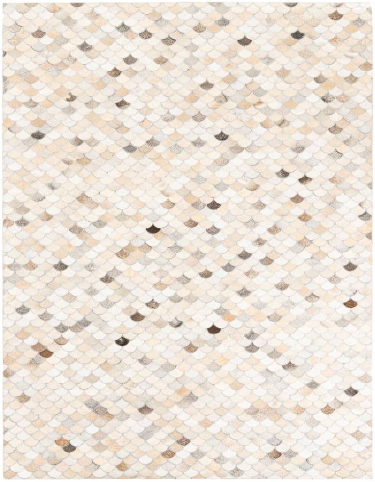 Detail image of 5' 1 x 8' Cowhide Leather Rug