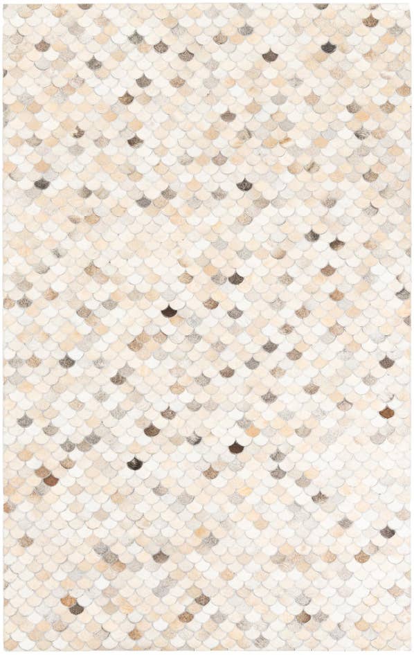 Detail image of 5' 1 x 8' Cowhide Leather Rug