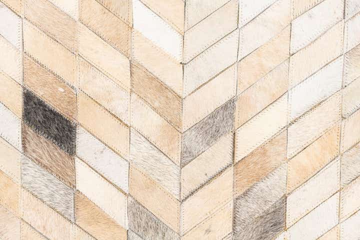 5' x 8' Cowhide Leather Rug