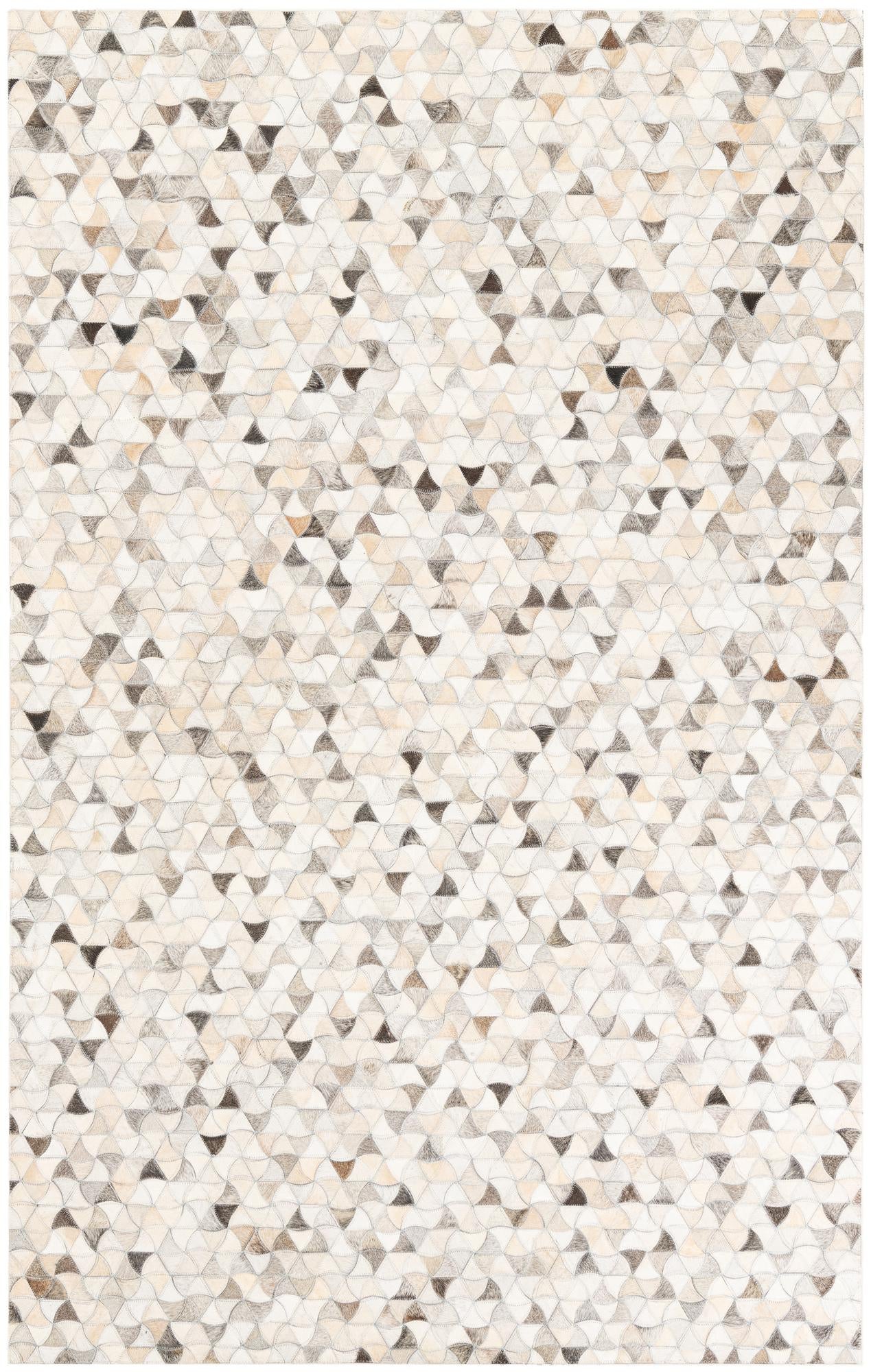 5' x 8' Cowhide Leather Rug