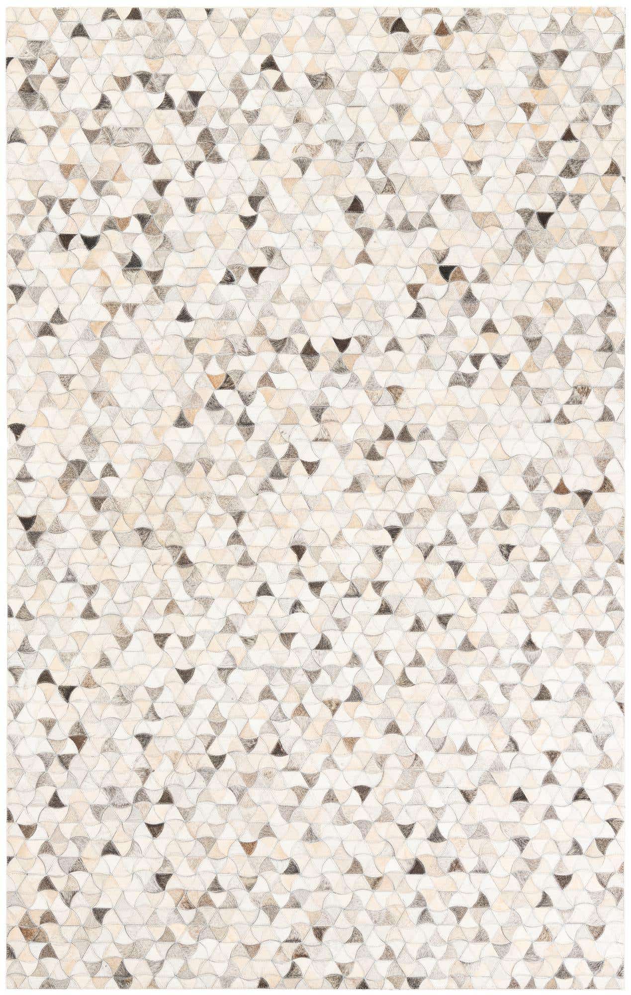 5' x 8' Cowhide Leather Rug