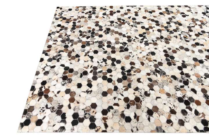 5' x 8' Cowhide Leather Rug