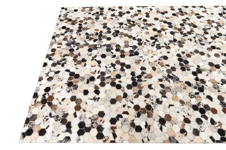 Detail image of 5' x 8' Cowhide Leather Rug
