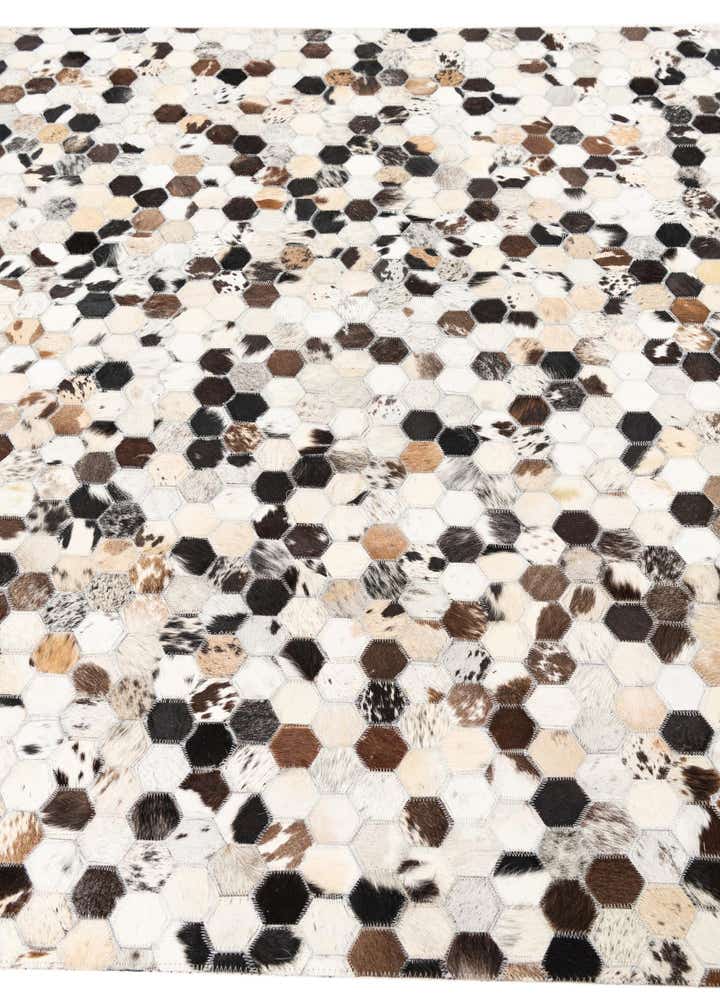 5' x 8' Cowhide Leather Rug