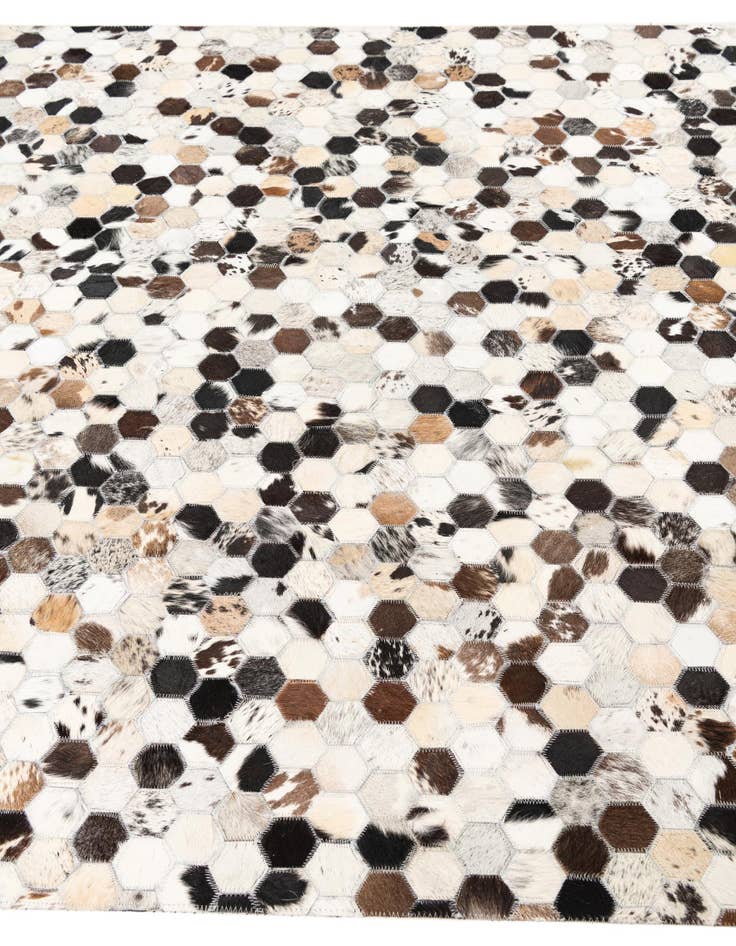 Detail image of 5' x 8' Cowhide Leather Rug