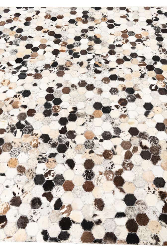 5' x 8' Cowhide Leather Rug