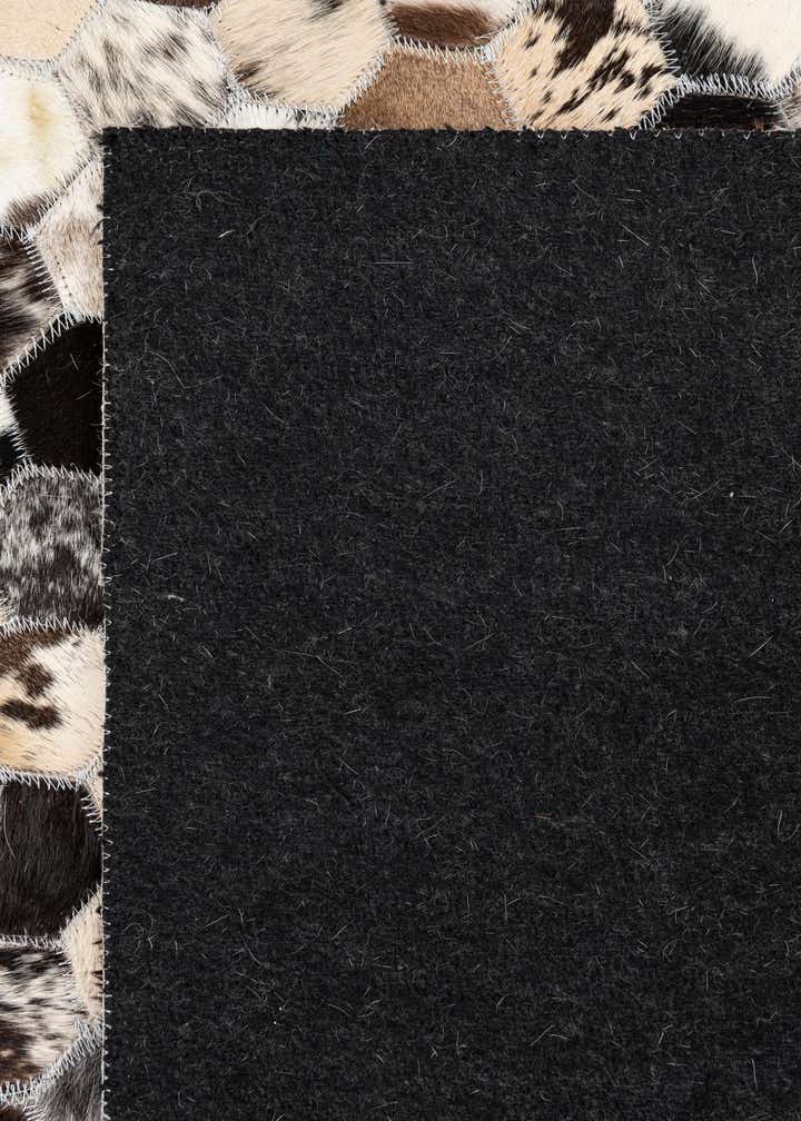 5' x 8' Cowhide Leather Rug