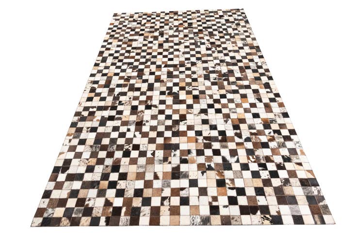 Detail image of 5' 1 x 8' 2 Cowhide Leather Rug