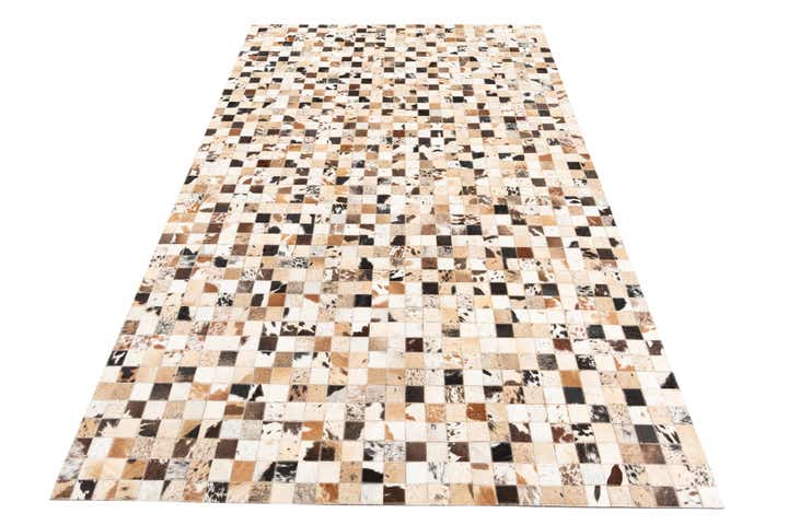 5' x 8' Cowhide Leather Rug