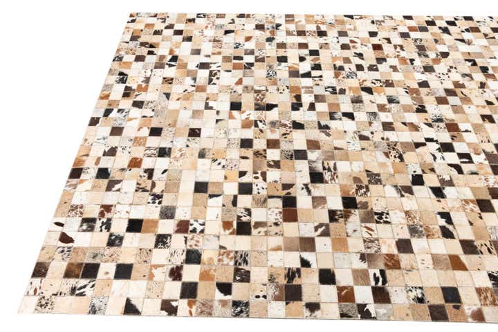 5' x 8' Cowhide Leather Rug