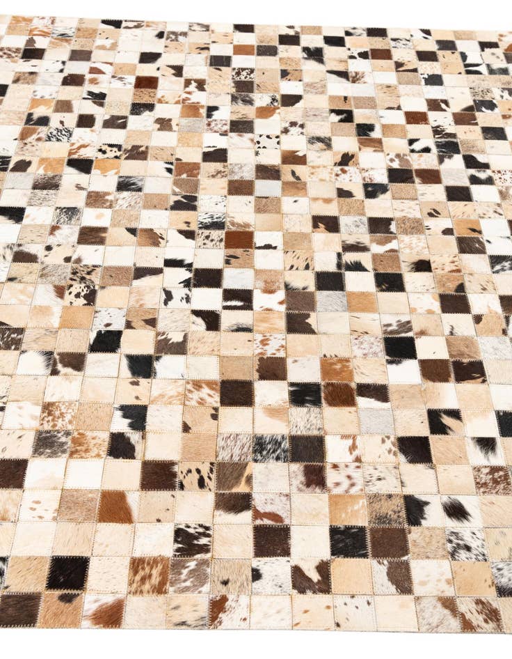 Detail image of 5' x 8' Cowhide Leather Rug