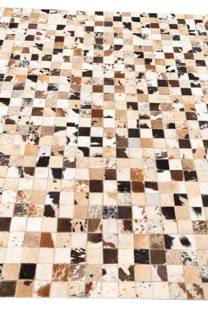 5' x 8' Cowhide Leather Rug