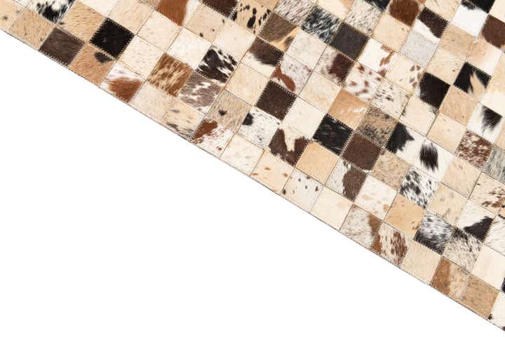 5' x 8' Cowhide Leather Rug