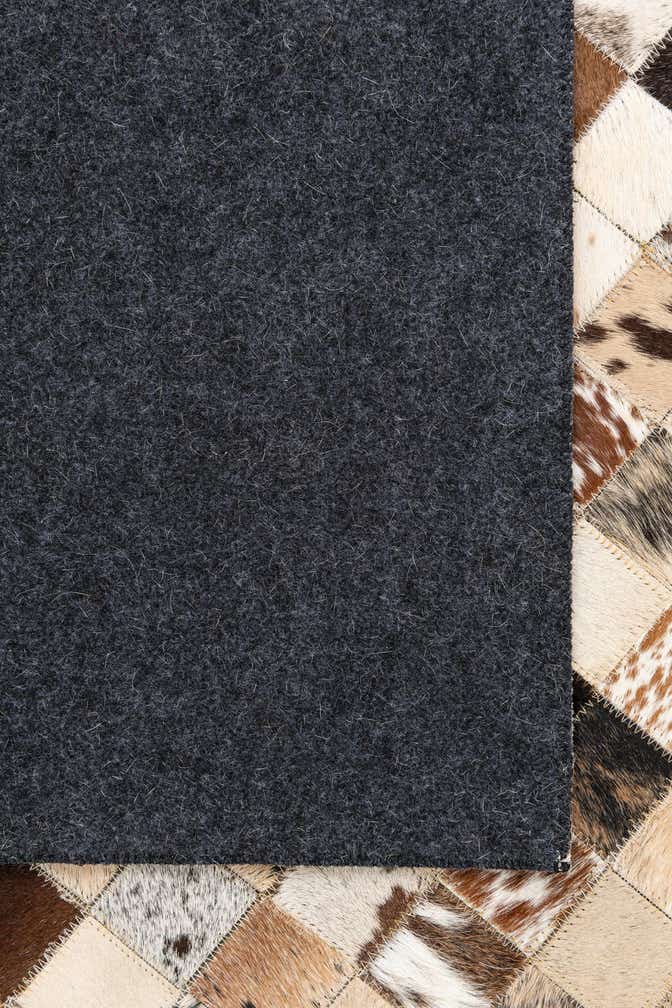 5' x 8' Cowhide Leather Rug