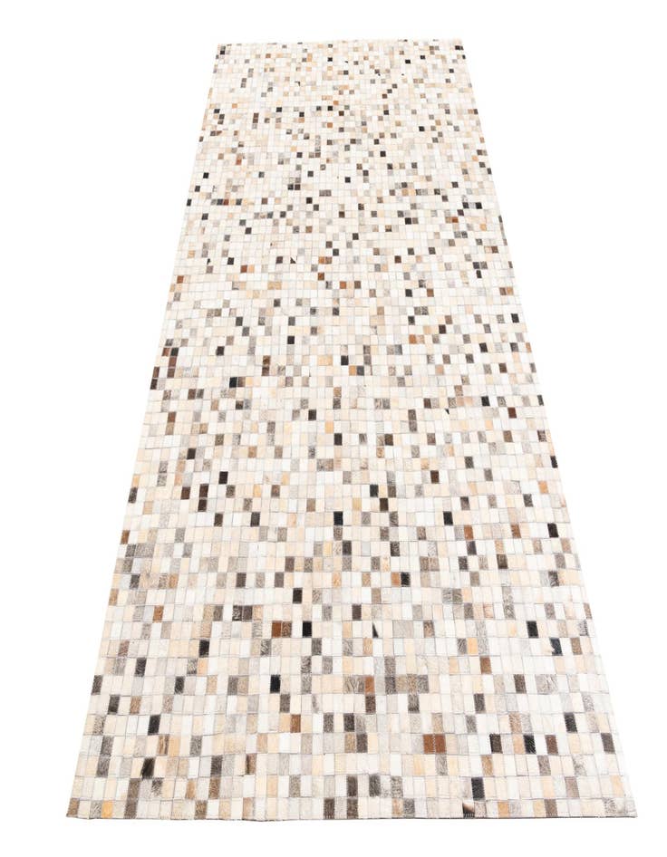 Detail image of 5' 1 x 8' 1 Cowhide Leather Rug