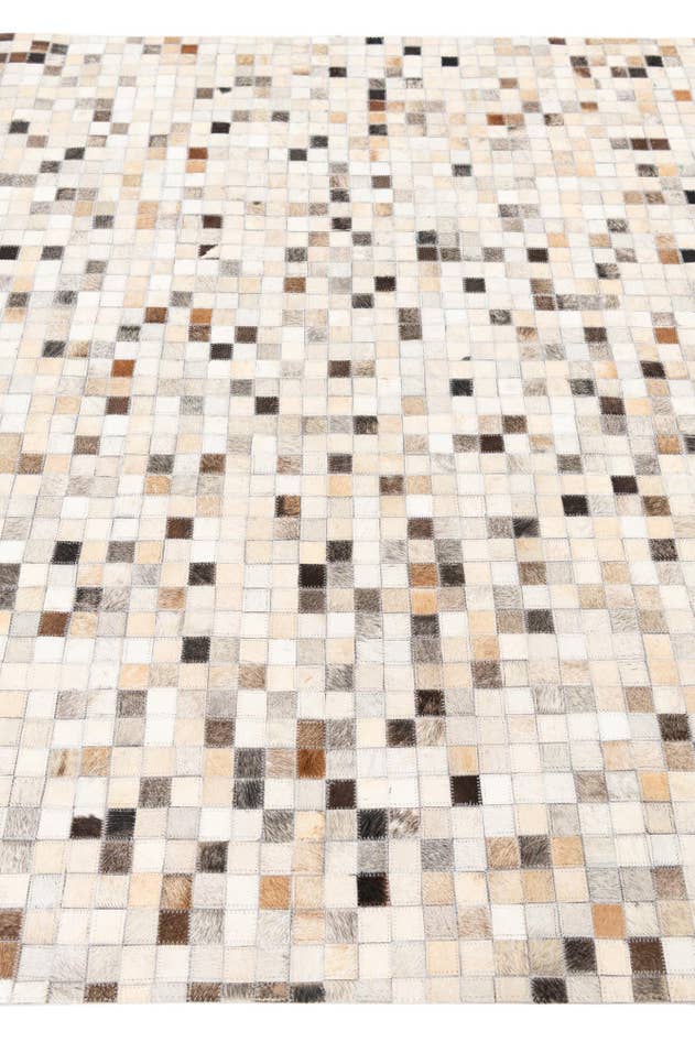 Detail image of 5' 1 x 8' 1 Cowhide Leather Rug