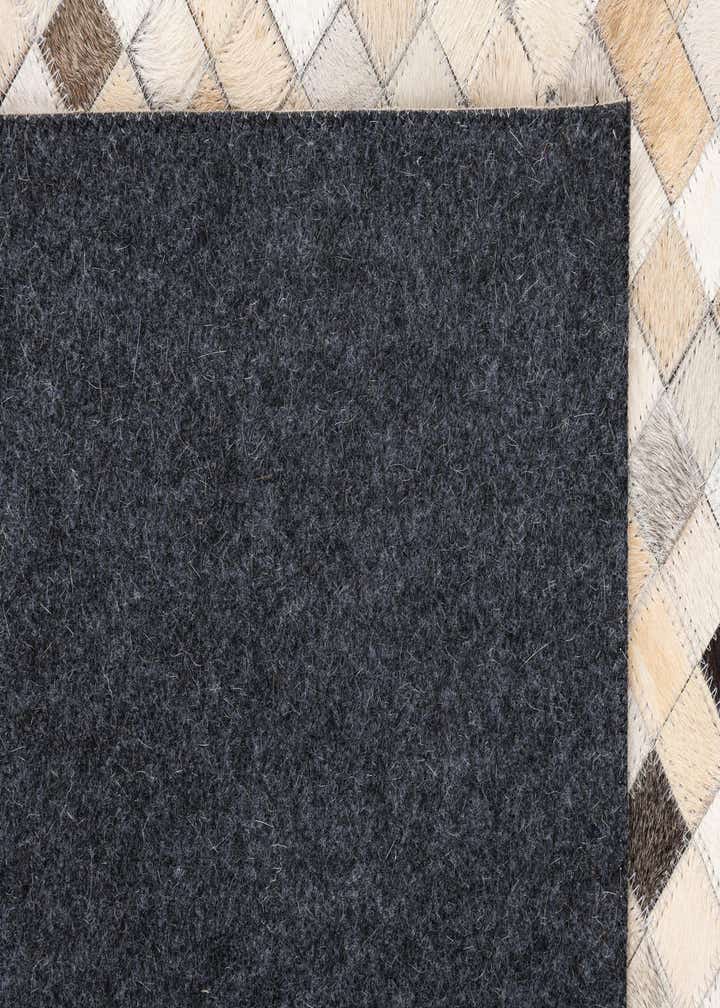 5' 1 x 8' 1 Cowhide Leather Rug