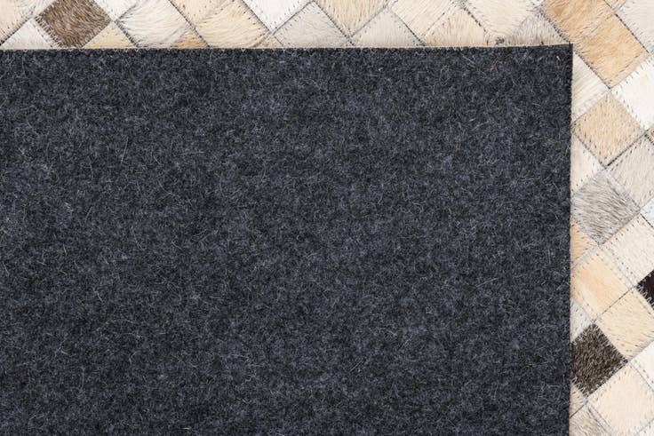 Detail image of 5' 1 x 8' 1 Cowhide Leather Rug