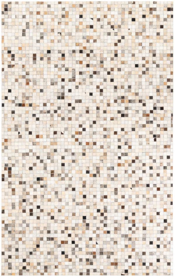Detail image of 5' 1 x 8' 1 Cowhide Leather Rug
