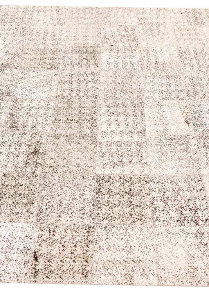 5' 3 x 7' 6 Cowhide Leather Rug