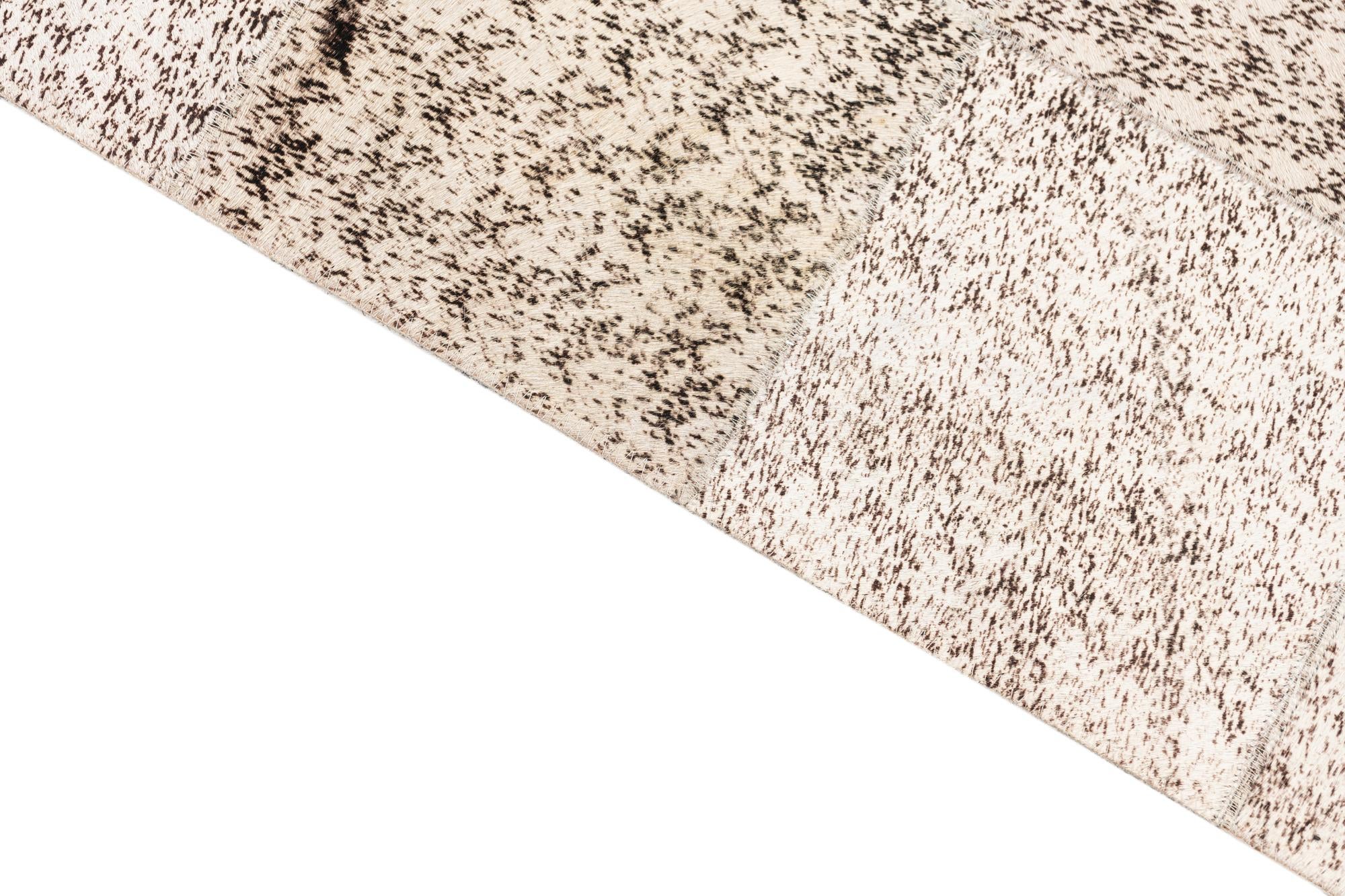 5' 3 x 7' 6 Cowhide Leather Rug