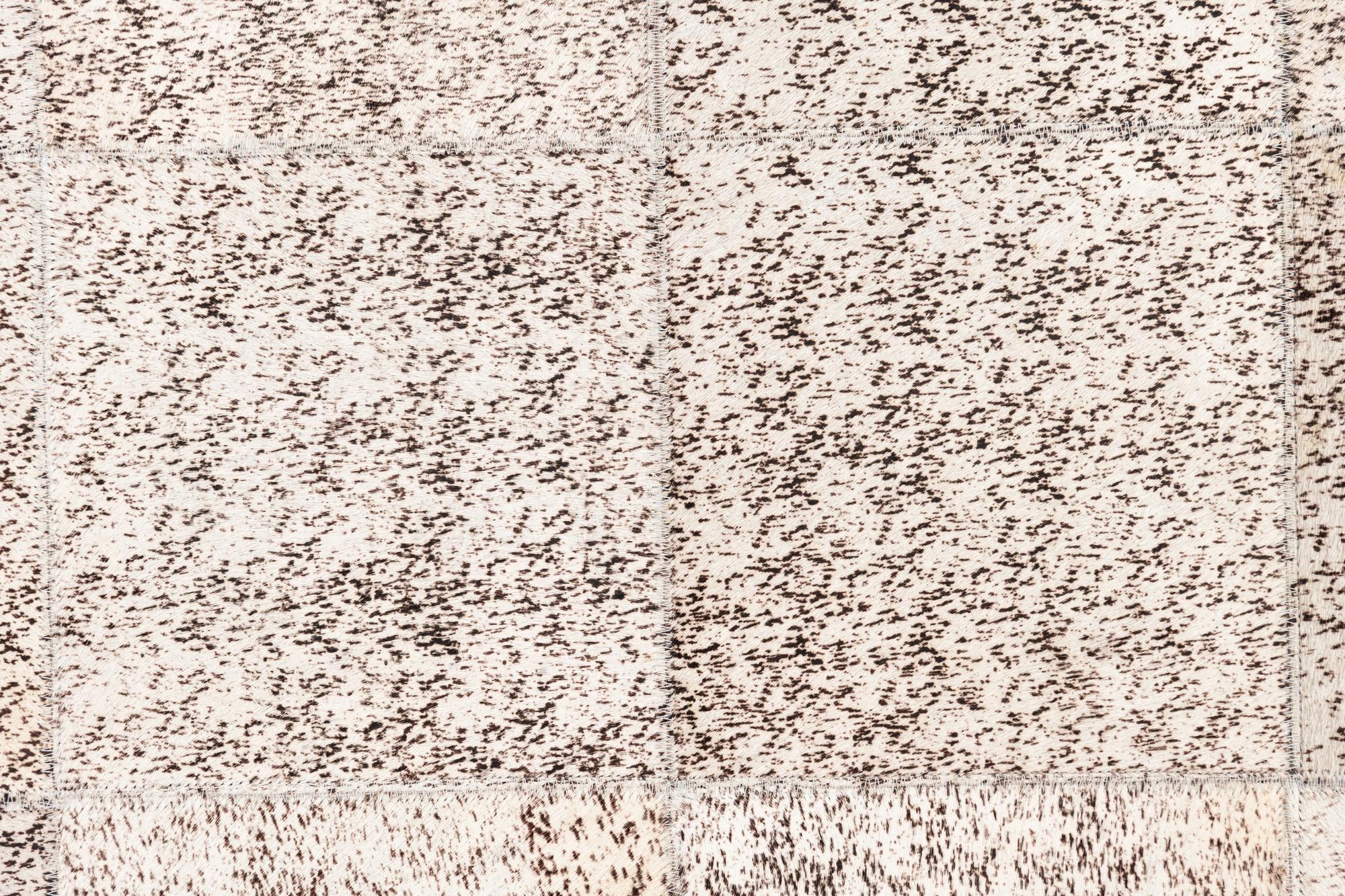 5' 3 x 7' 6 Cowhide Leather Rug