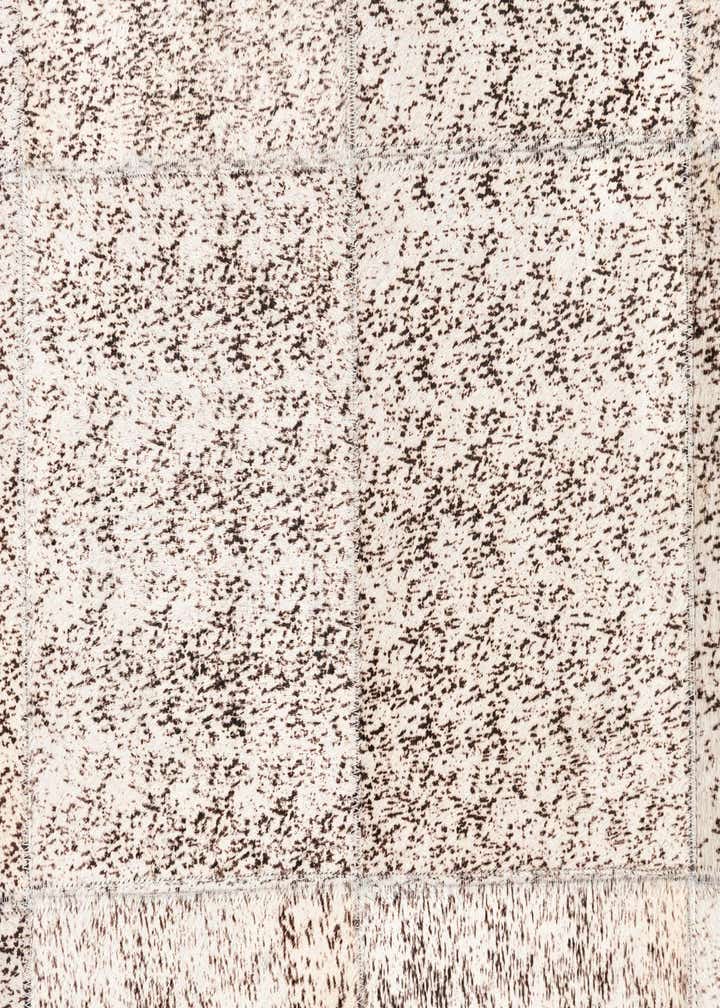 5' 3 x 7' 6 Cowhide Leather Rug