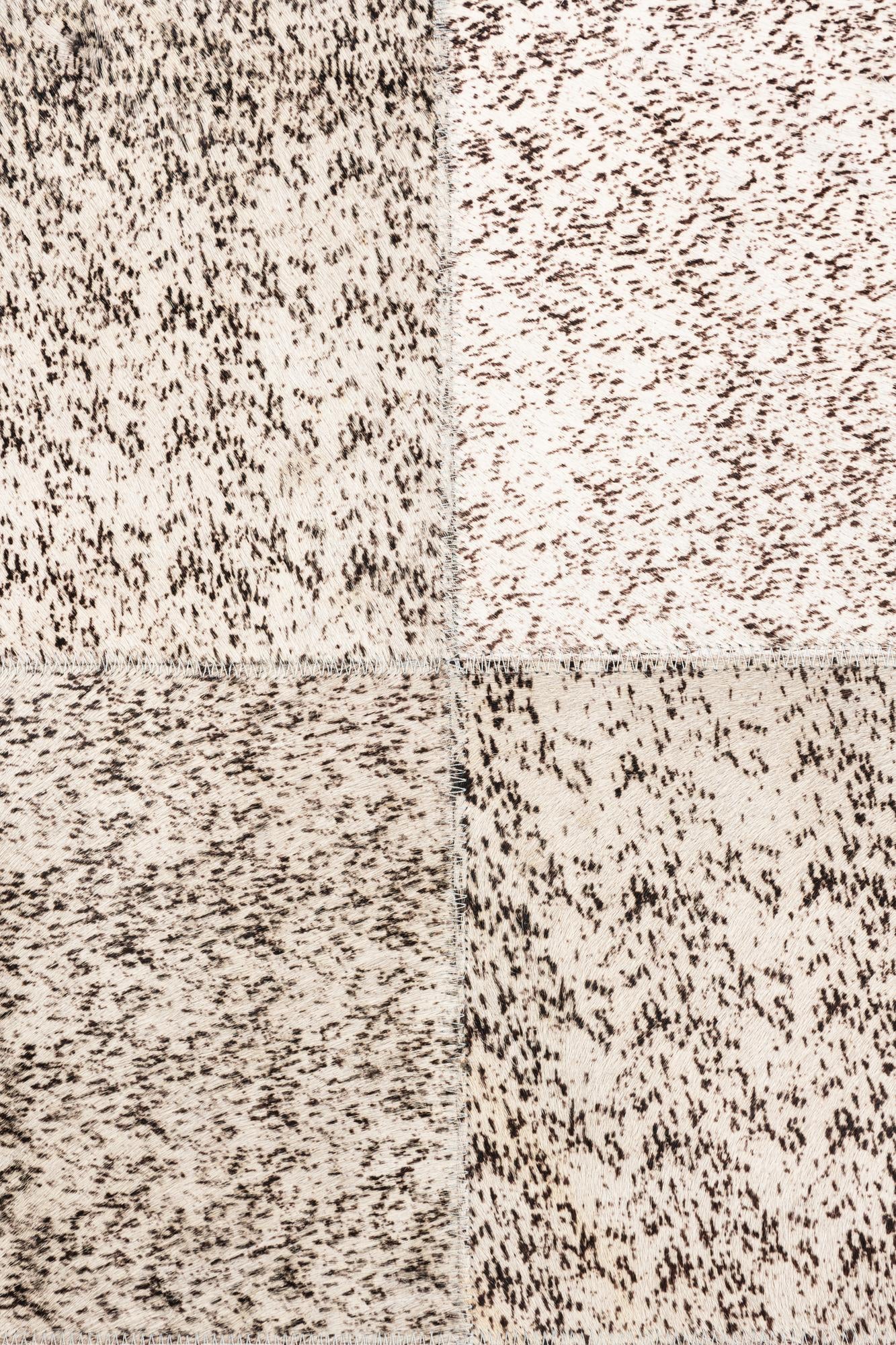 5' 3 x 7' 6 Cowhide Leather Rug