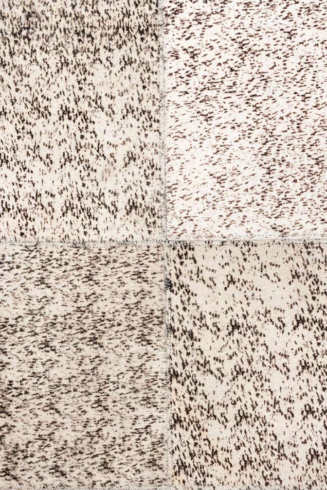 5' 3 x 7' 6 Cowhide Leather Rug