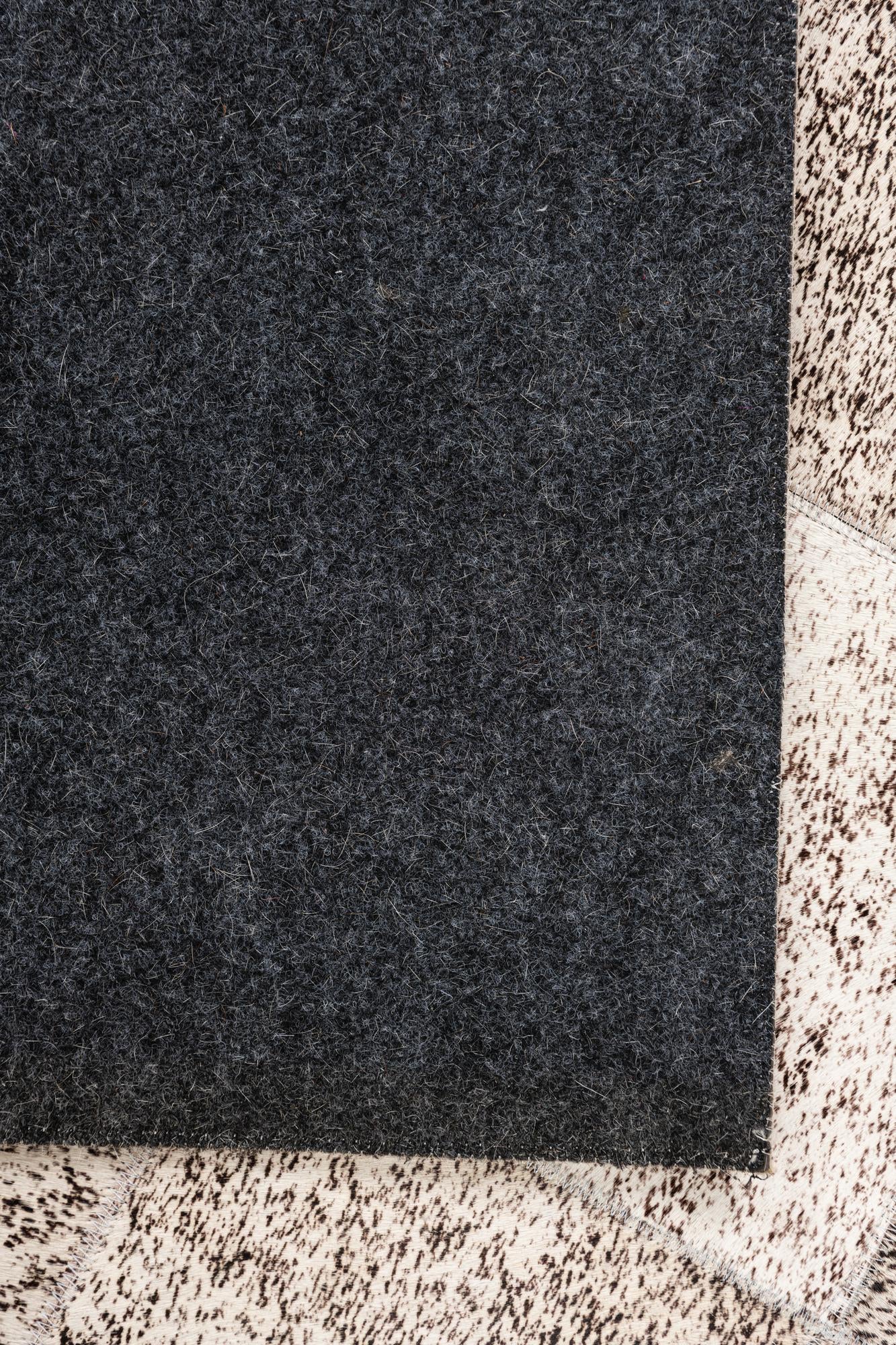 5' 3 x 7' 6 Cowhide Leather Rug