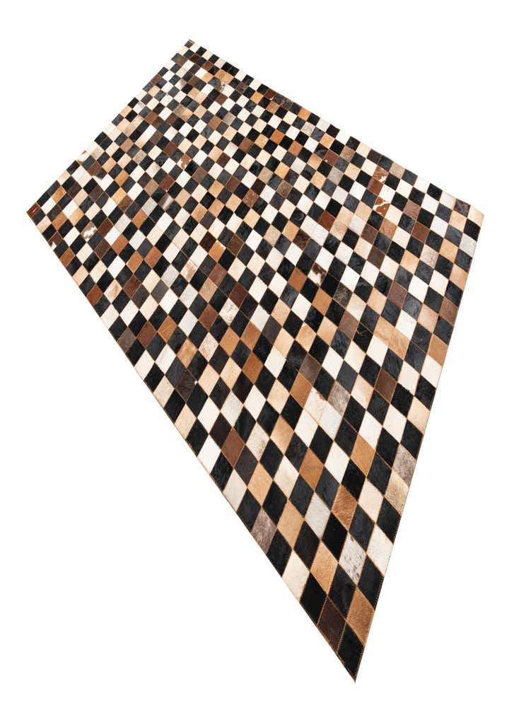 5' x 8' Cowhide Leather Rug