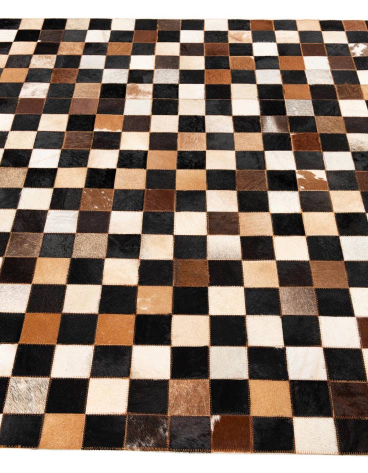 Detail image of 5' x 8' Cowhide Leather Rug