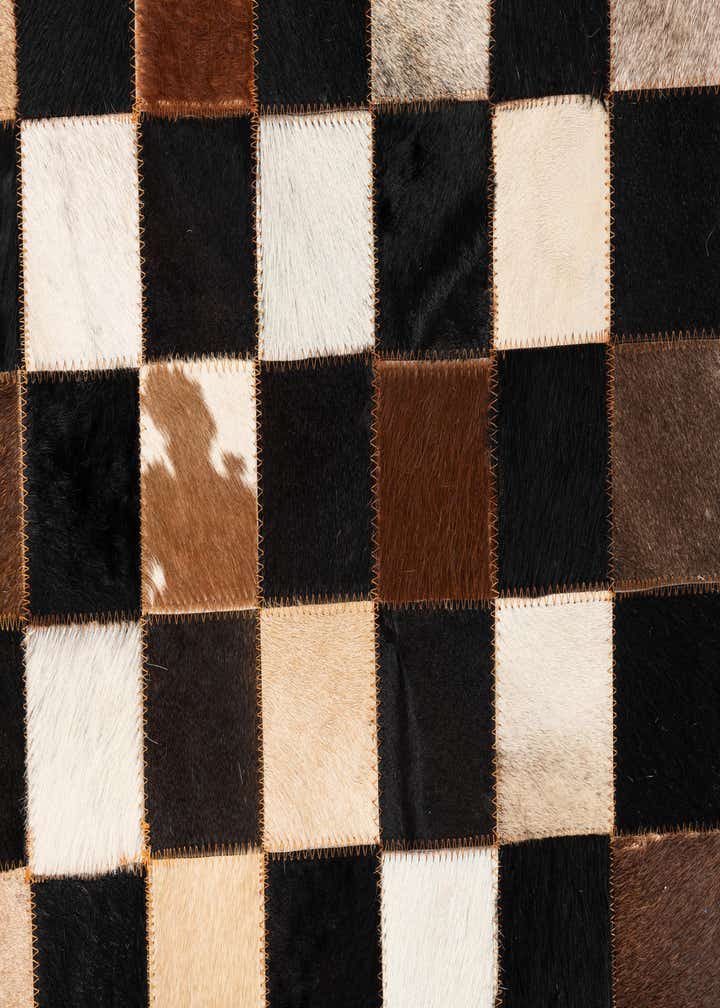 5' x 8' Cowhide Leather Rug