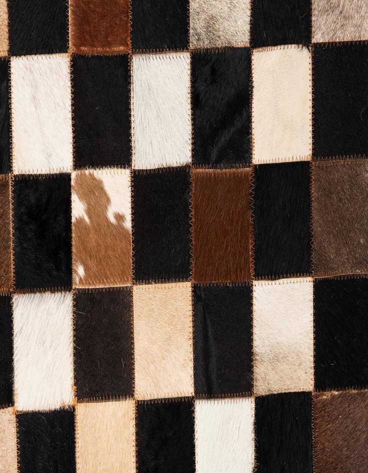 Detail image of 5' x 8' Cowhide Leather Rug