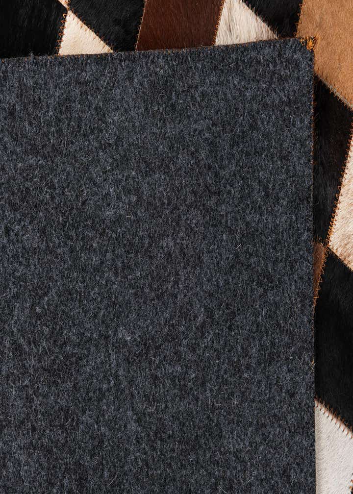 5' x 8' Cowhide Leather Rug