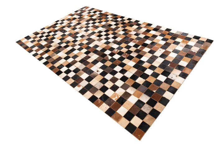 5' x 8' Cowhide Leather Rug