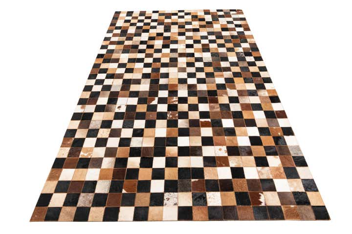 5' x 8' Cowhide Leather Rug